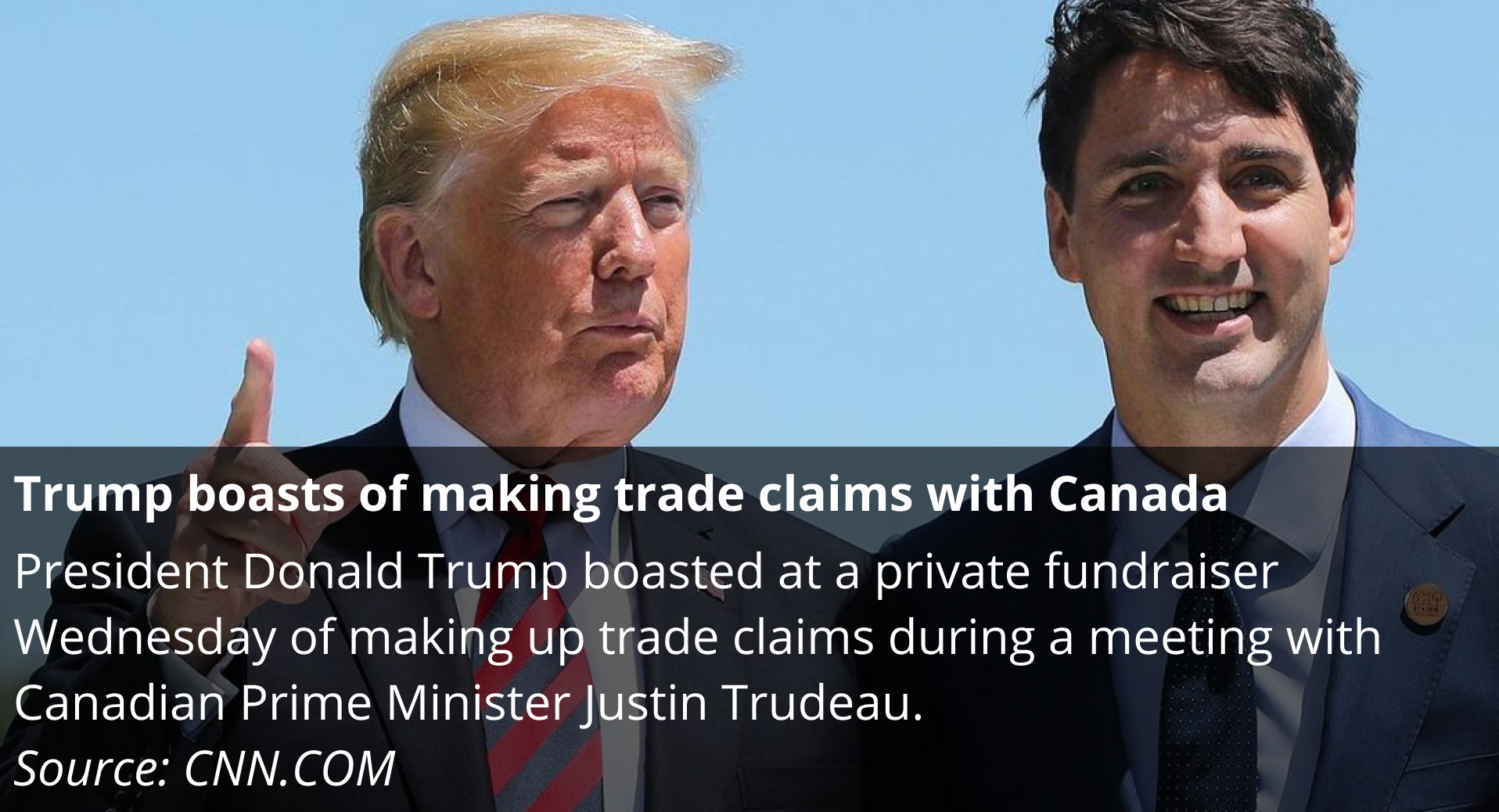 Trump and Canadian minister